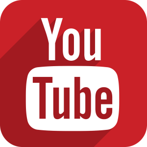 Image of red background with white text "You Tube" logo.